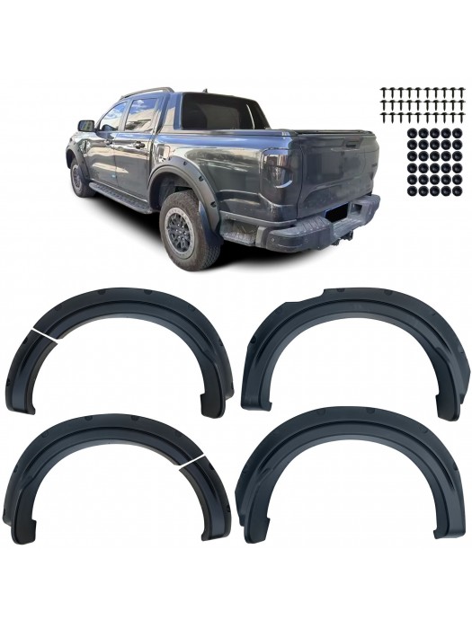 Lemy blatníků Ford Ranger T9 Wildtrak/XL/XLT (2023+) - verze s imitací šroubků